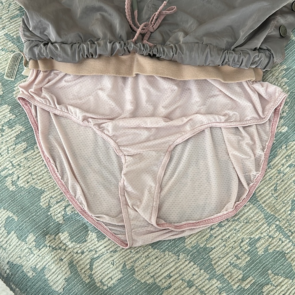 Free people movement pinkish gray shorts. - Picture 6 of 7